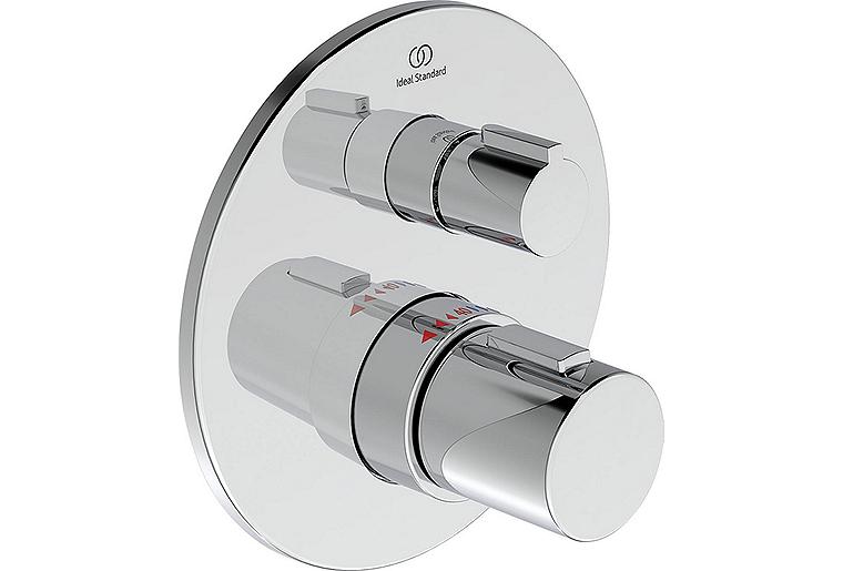 UP-Brausethermostat Ideal Standard Ceratherm T100 Rosette Ø 163 mm chrom UP-Brausethermostat Ideal Standard Ceratherm T100 Rosette Ø 163 mm chrom
