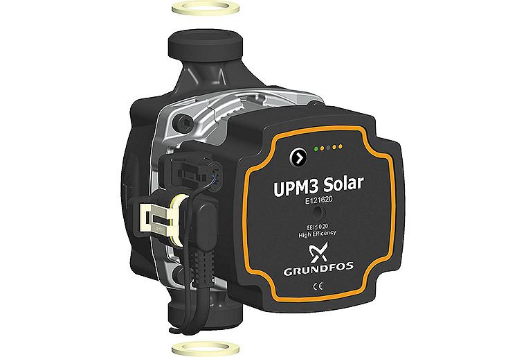 Umwälzpumpe Grundfos UPM3 15-145,Länge 130mm Solar DN25 (1") AG, 9 Uhr, PWM-C4