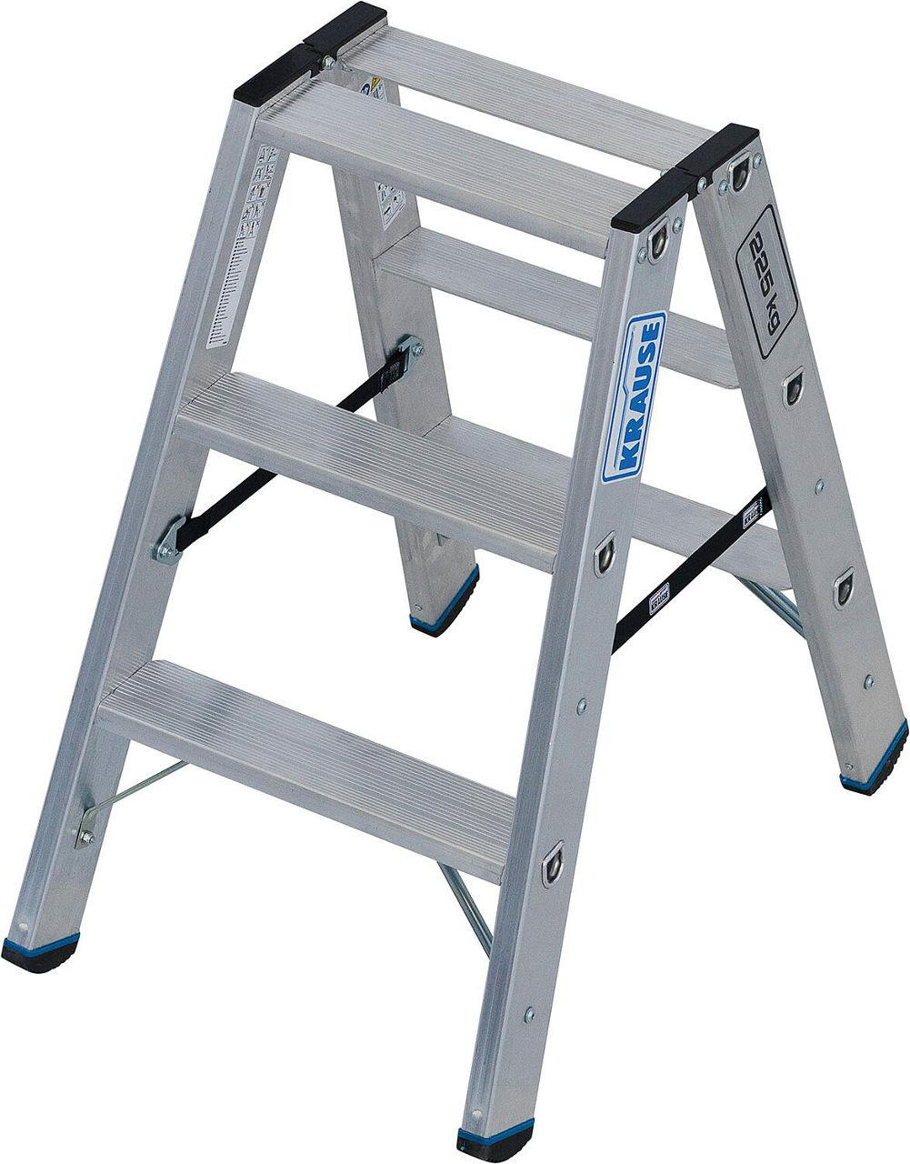 Stufen- Doppelleiter Schwerlast 2x3 Stufen 225 kg Stufen- Doppelleiter Schwerlast 2x3 Stufen 225 kg