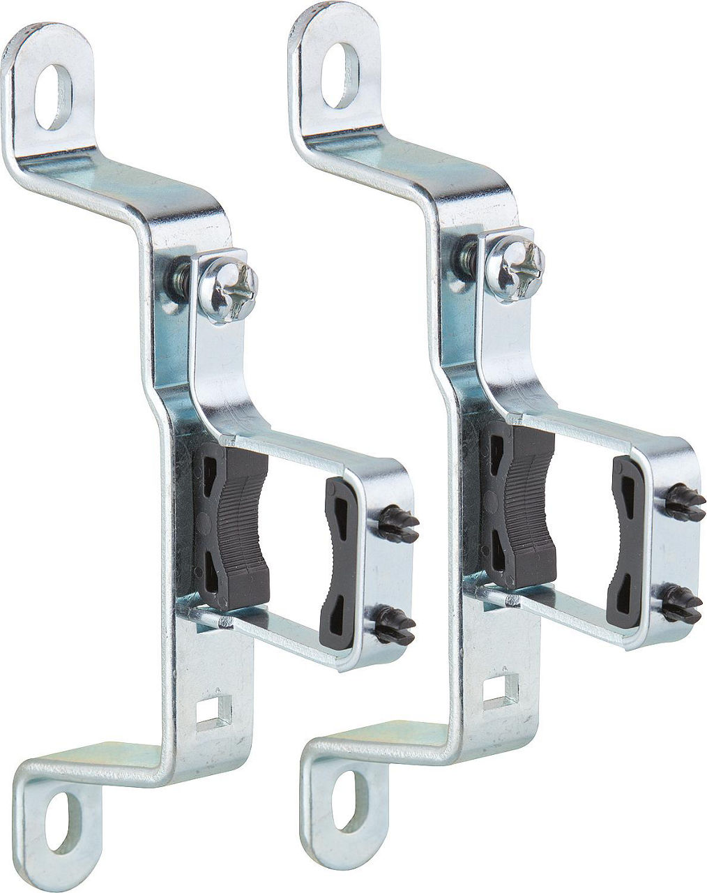 Einzel-Wandhalterungsset mit Schalldämmeinlage, Wandabstand für Verteilerbalken 1", VPE: 2 Einzel-Wandhalterungsset mit Schalldämmeinlage, Wandabstand für Verteilerbalken 1", VPE: 2