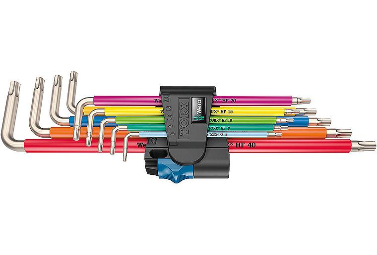 Winkelschlüsselsatz WERA 9-teilig, TORX® T8 - T40, lang, Edelstahl Winkelschlüsselsatz WERA 9-teilig, TORX® T8 - T40, lang, Edelstahl