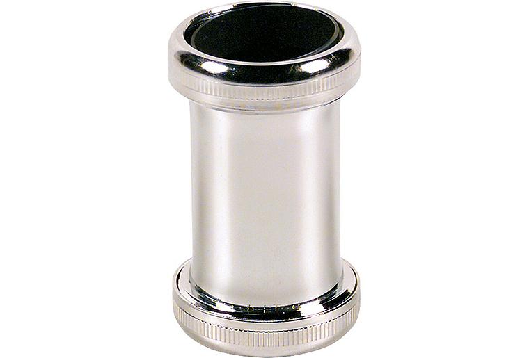 Kupplung Messing verchromt 32 x 32 mm, mit 2 konischen Dichtungen Kupplung Messing verchromt 32 x 32 mm, mit 2 konischen Dichtungen