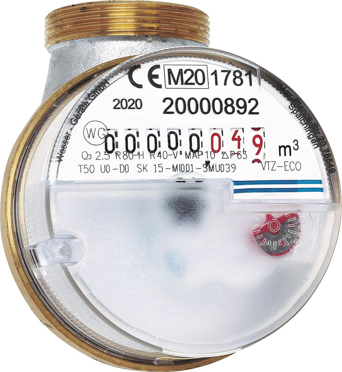 KW-Messkapsel ECO für Ventilzähler und Badewannenzähler Qn 1,5 KW-Messkapsel ECO für Ventilzähler und Badewannenzähler Qn 1,5
