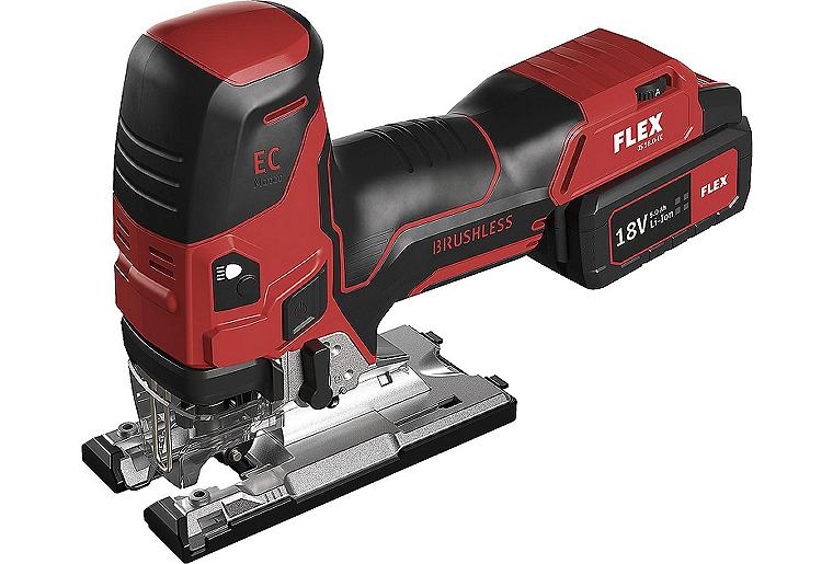 Akku-Stichsäge FLEX JS 18.0-EC 18 V mit 2x5,0 Akkus und Ladegerät
