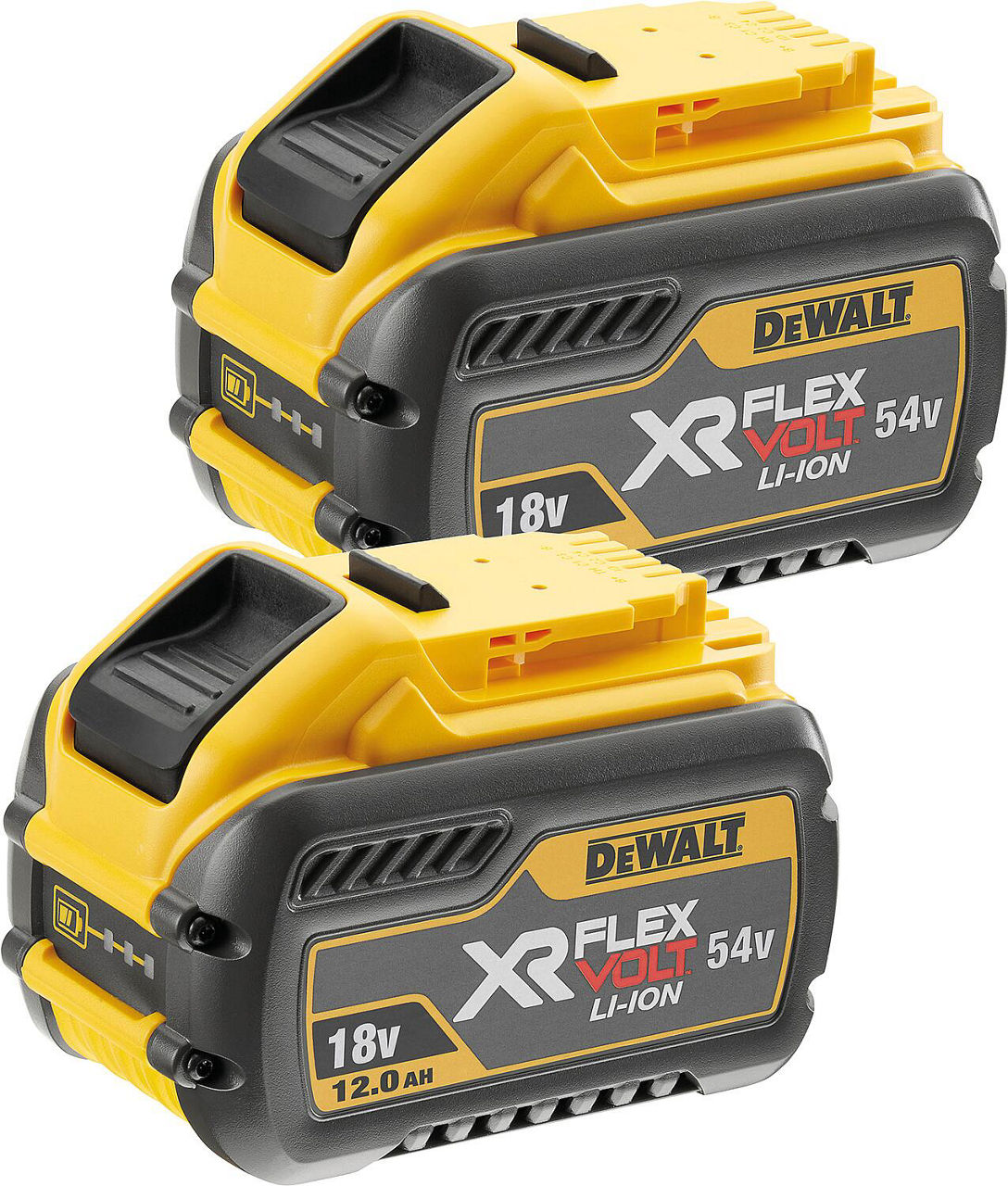 Ersatz-Akku-Set DeWalt DCB548Y2-XJ XR FlexVolt Li-Ion 2 x 54/18 V 12,0 Ah~n~