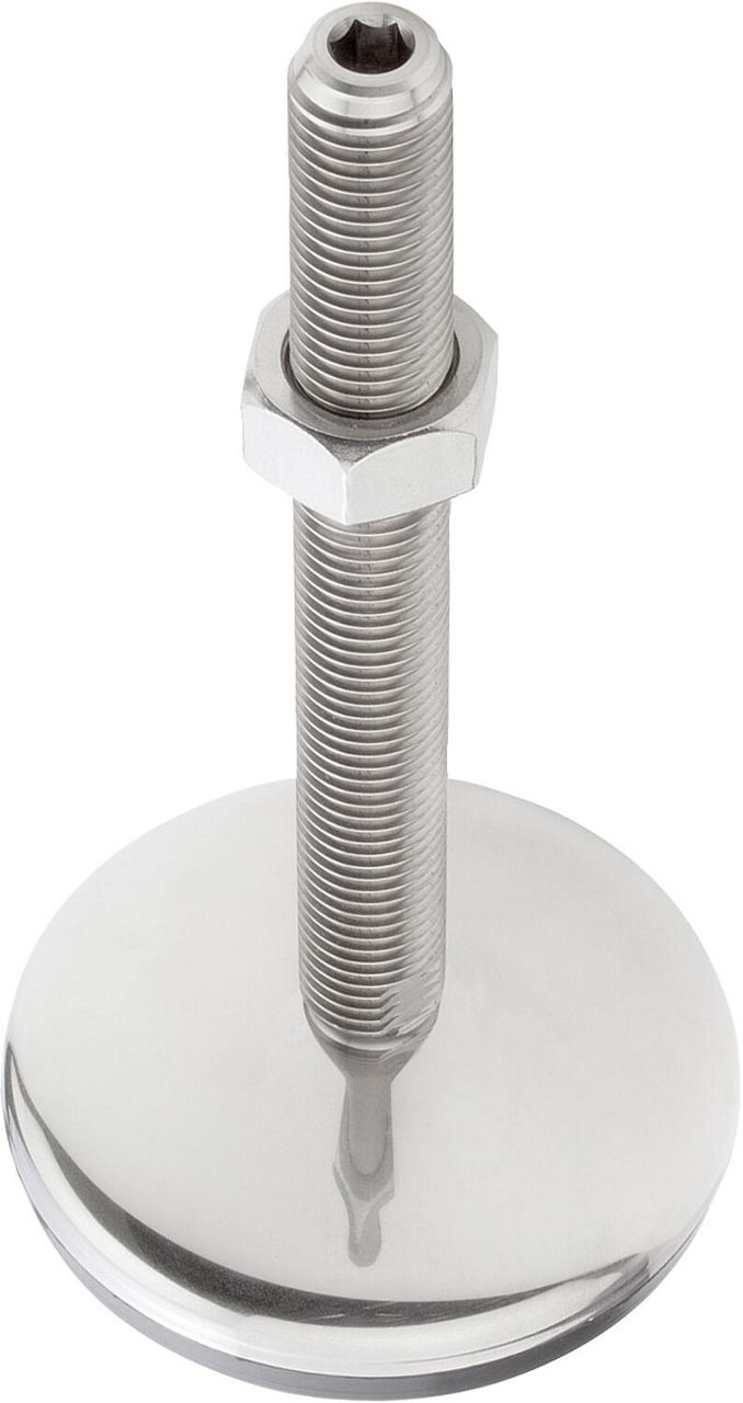 STELLFUß MIT INNENSECHSKANT M12X50,FORM:C STAHL, D=60