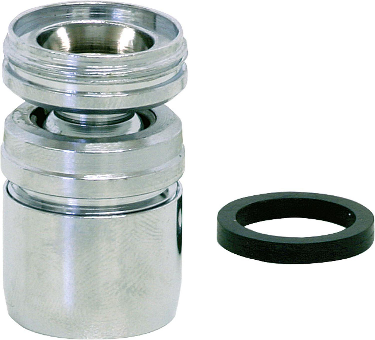 Kugelgelenk mit Luftsprudler AG M24X1 auf AG M22X1