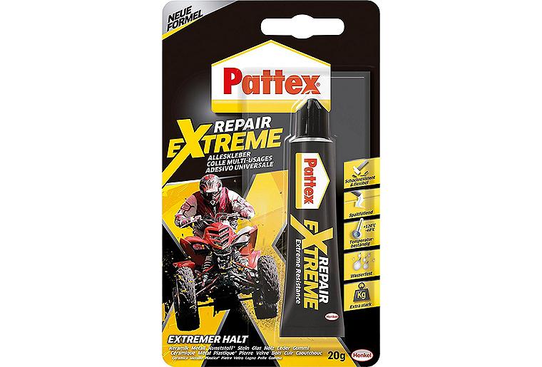 Reparaturkleber PATTEX Repair Extreme Gel 20g Blisterkarte