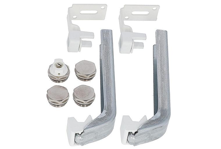 Halterung für Wohnraumheizkörper Typ Manto Doppio,weiß