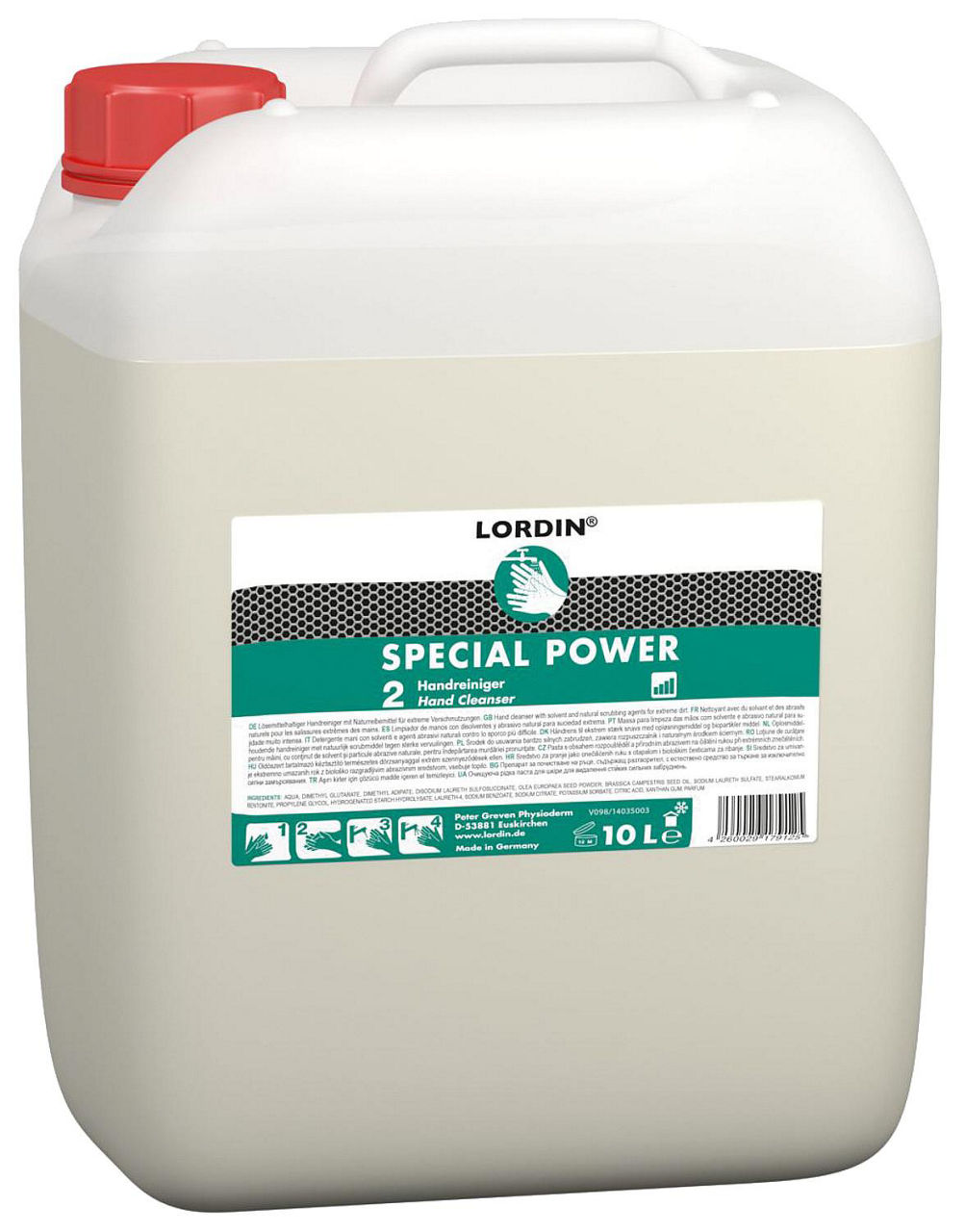 Handwaschpaste LORDIN Spezial Power 10l Kanister