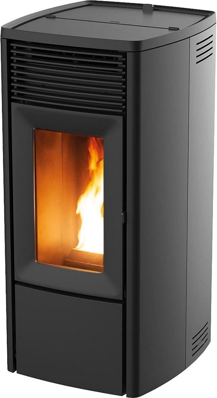 Pelletofen Ego Air 8 R, Grundgerät mit Verkleidung Metall Schwarz, 8,1 KW Pelletofen Ego Air 8 R, Grundgerät mit Verkleidung Metall Schwarz, 8,1 KW