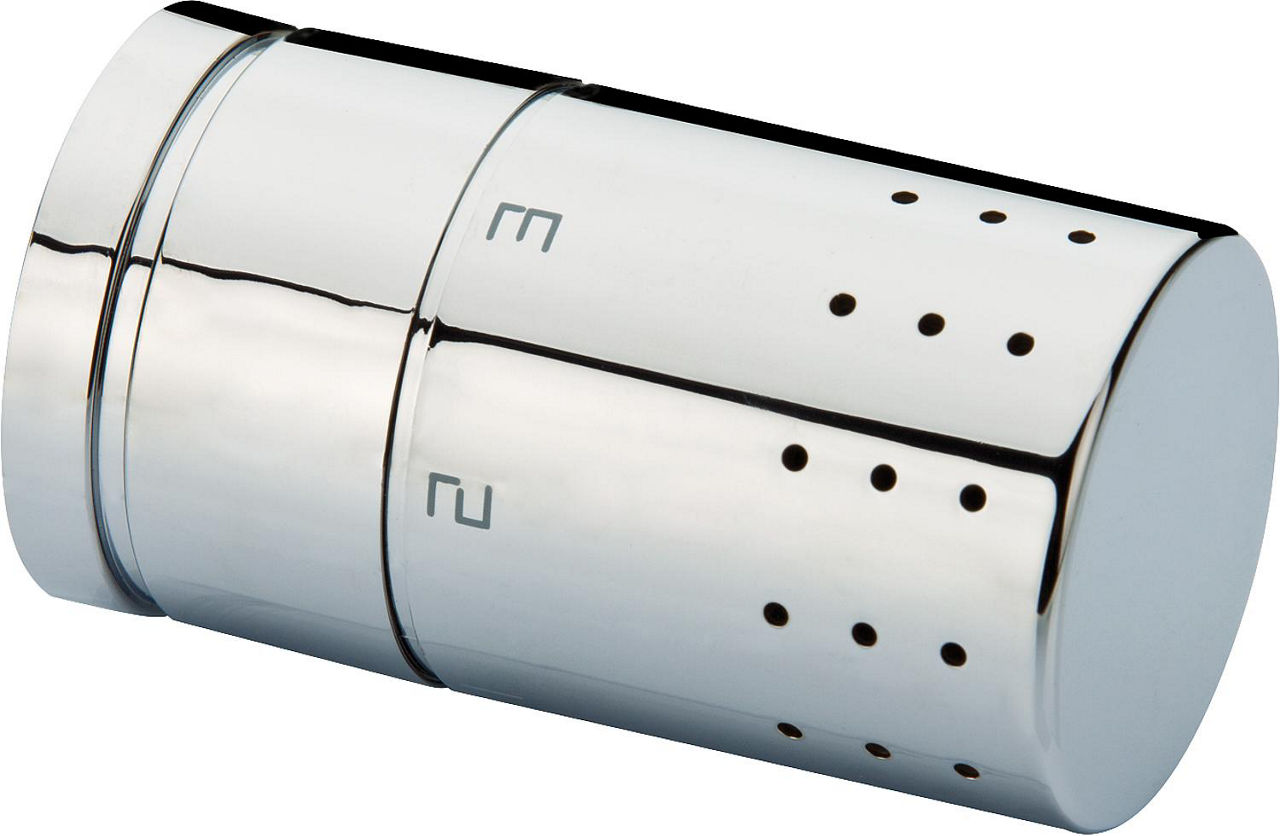 Design Thermostatkopf M 30 x 1,5 mit eingebautem Flüssigkeitsfühler, Edelstahl Design Thermostatkopf M 30 x 1,5 mit eingebautem Flüssigkeitsfühler, Edelstahl