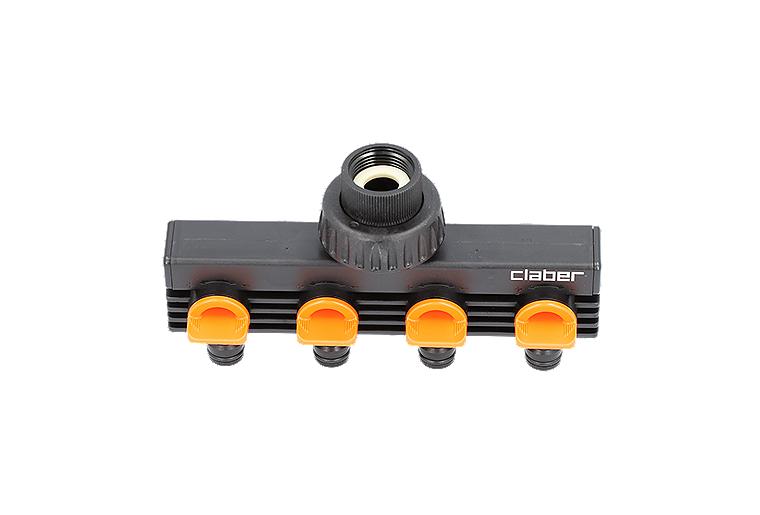 4-Wege-Verteilerventil IG DN20 (3/4"), regulierbare Wassermenge