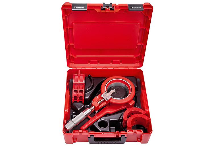 Rocut 110 Set, 50/75/110mm Kunststoffrohr-Abstech- und Anfasgerät Rocut 110 Set, 50/75/110mm Kunststoffrohr-Abstech- und Anfasgerät