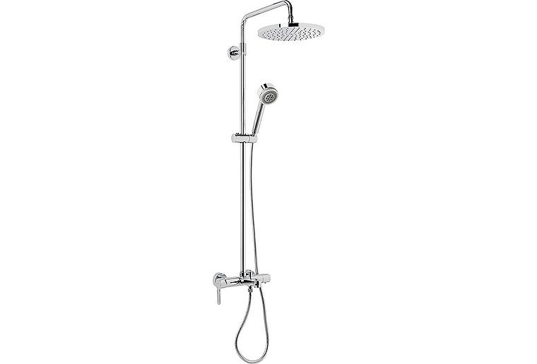 Brause-System Enzan Handbrause, Kopfbrause Ø 250 mm und Wannenmischer chrom
