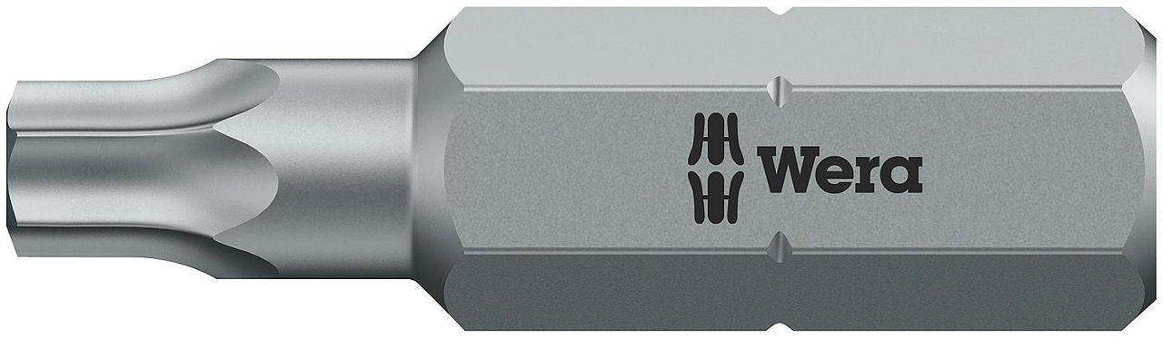 Torx®-TH (mit Bohrung) Bit Wera 867/1 Z TORX® BO mit 1/4"-Antrieb, kurz, Zähhart, T30H x 25 mm Torx®-TH (mit Bohrung) Bit Wera 867/1 Z TORX® BO mit 1/4"-Antrieb, kurz, Zähhart, T30H x 25 mm
