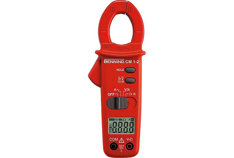 Digital-Stromzange für Wechsel- strom, Benning CM 1-2 inkl. Tasche und Prüfschnüren Digital-Stromzange für Wechsel- strom, Benning CM 1-2 inkl. Tasche und Prüfschnüren