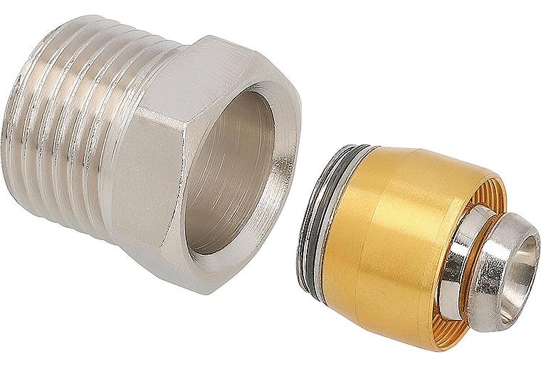 Uponor Smart Radi Anschlussgarnitur Oventrop Ø16mm-DN15 (1/2") AG