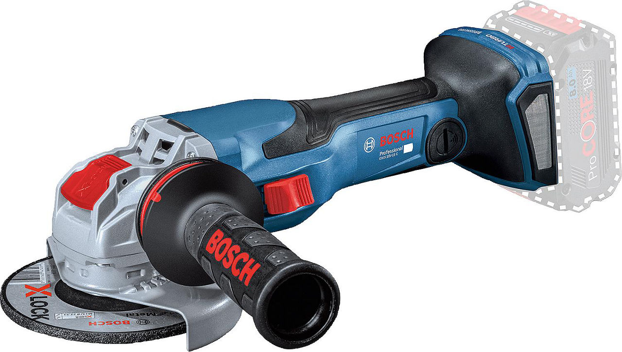 Akku-Winkelschleifer BOSCH GWX 18V-15 C ohne Akkus und Ladegerät Akku-Winkelschleifer BOSCH GWX 18V-15 C ohne Akkus und Ladegerät