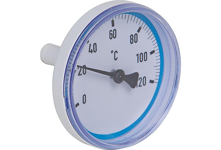 Thermometer blau für Heizkreisset DN20 Thermometer blau für Heizkreisset DN20