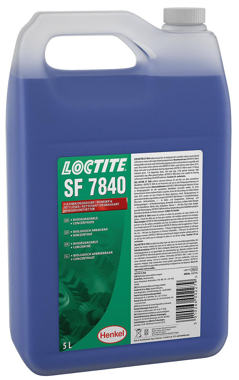 Reiniger & Fettlöser LOCTITE SF 7840, 5l Kanister Reiniger & Fettlöser LOCTITE SF 7840, 5l Kanister