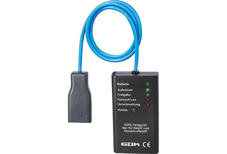 Grenzwertgebertestgerät TG 1 mit Leuchtdioden zur Funktionskontrolle inkl.2 9V-Blockbatterien