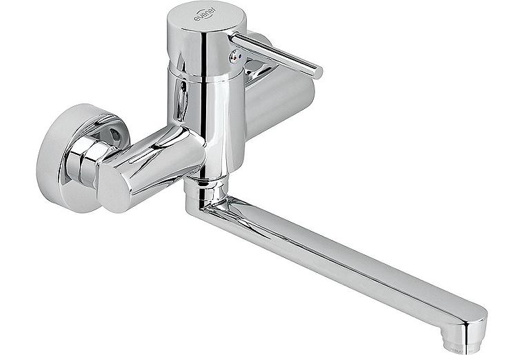 Wand-Spültischmischer Salsa mit Schwenkauslauf Ausladung 245 mm verchromt