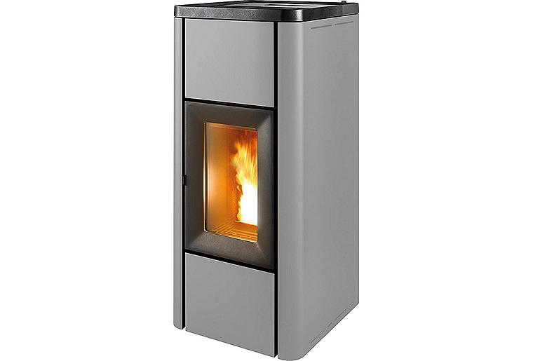 Pelletofen MCZ Mida Air 8 R, Grundgerät mit Verkleidung Silber Metall, 8,0 kW Pelletofen MCZ Mida Air 8 R, Grundgerät mit Verkleidung Silber Metall, 8,0 kW