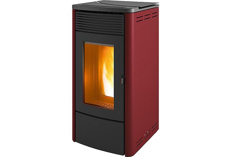 Pelletofen MCZ Tecla Air 6 R, Grundgerät mit Verkleidung Bordeaux Metall, 6,3 KW Pelletofen MCZ Tecla Air 6 R, Grundgerät mit Verkleidung Bordeaux Metall, 6,3 KW