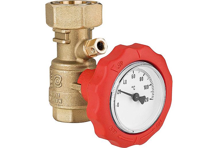 Pumpenkugelhahn Vorlauf DN20 (3/4") IG x DN25 (1") ÜMW passend für Novacond Pumpenkugelhahn Vorlauf DN20 (3/4") IG x DN25 (1") ÜMW passend für Novacond