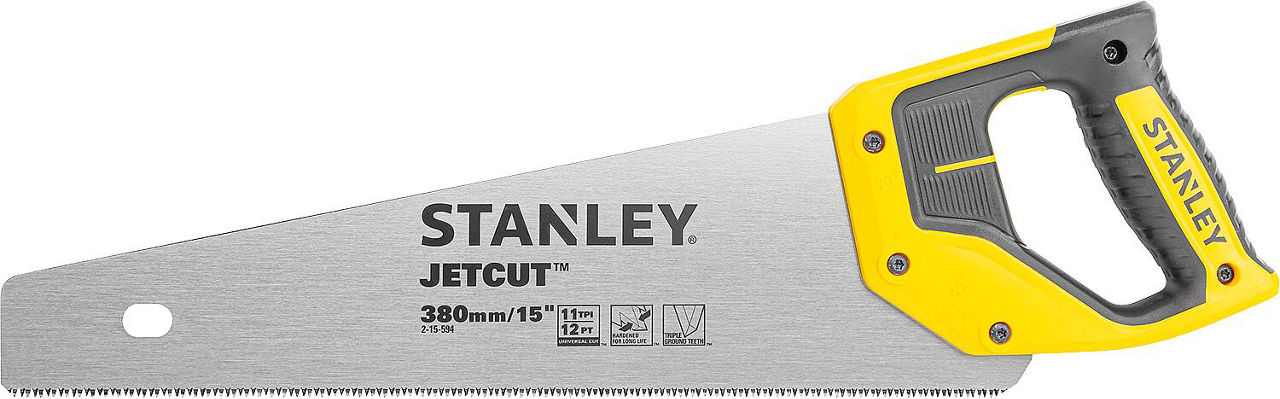 Fuchsschwanzsäge Stanley® JetCut® Länge (mm): 380, feine Zahnteilung Fuchsschwanzsäge Stanley® JetCut® Länge (mm): 380, feine Zahnteilung