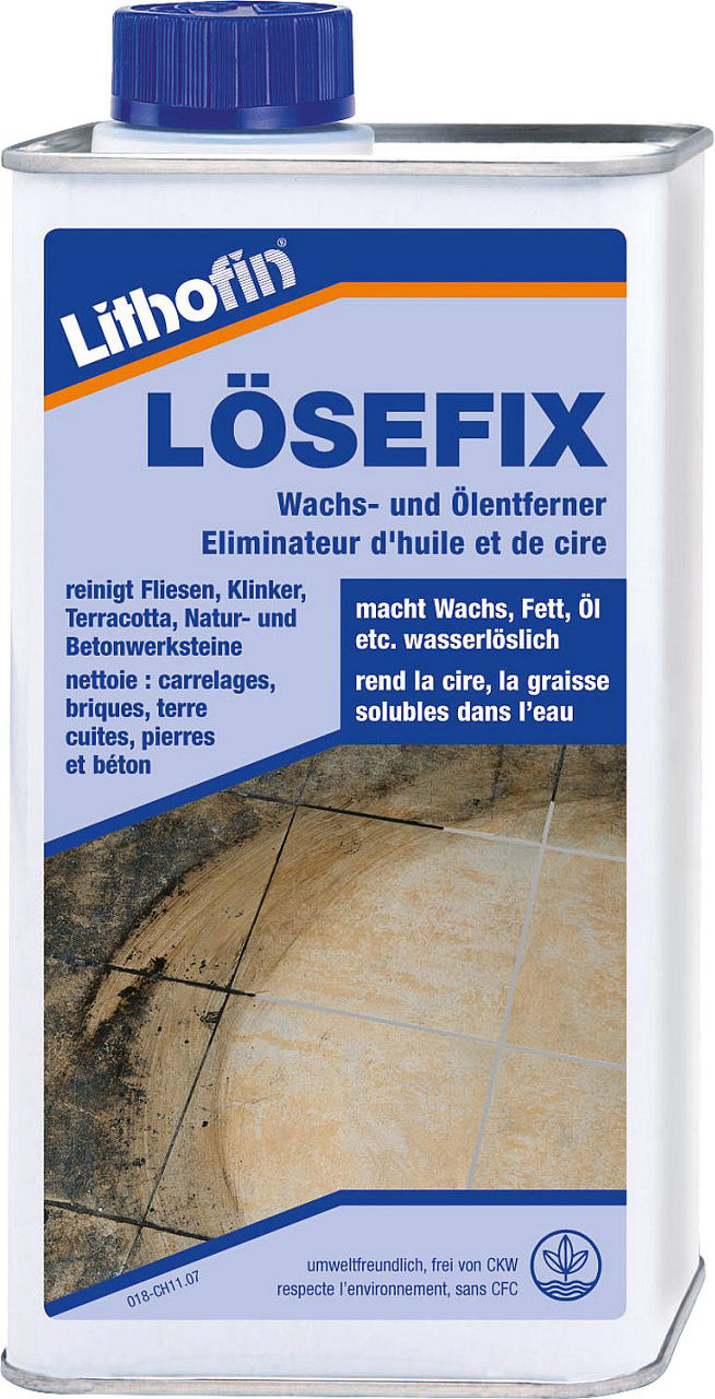 LITHOFIN LÖSEFIX Wachs- und Ölentferner, 1 l Flasche LITHOFIN LÖSEFIX Wachs- und Ölentferner, 1 l Flasche