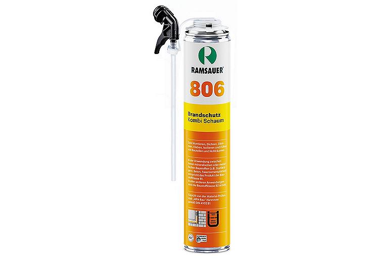 Brandschutzschaum 1K (PU) RAMSAUER 806 (Österreich/Schweiz), 750ml Dose mit Kombiventil Brandschutzschaum 1K (PU) RAMSAUER 806 (Österreich/Schweiz), 750ml Dose mit Kombiventil