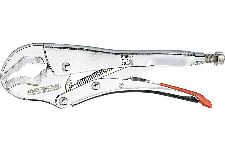 Gripzange vernickelt Backen mit Doppelprisma Länge 250mm Gripzange vernickelt Backen mit Doppelprisma Länge 250mm