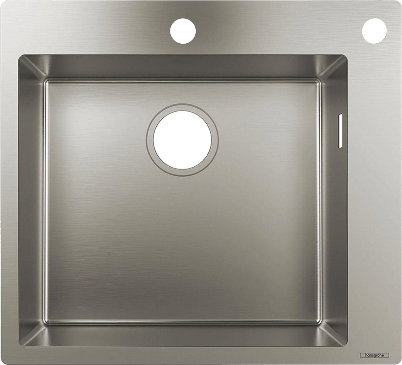 Einbauspüle Hansgrohe 450 S711-F450 Becken BxT: 450x400 mm mit Exzenterbohrung Einbauspüle Hansgrohe 450 S711-F450 Becken BxT: 450x400 mm mit Exzenterbohrung