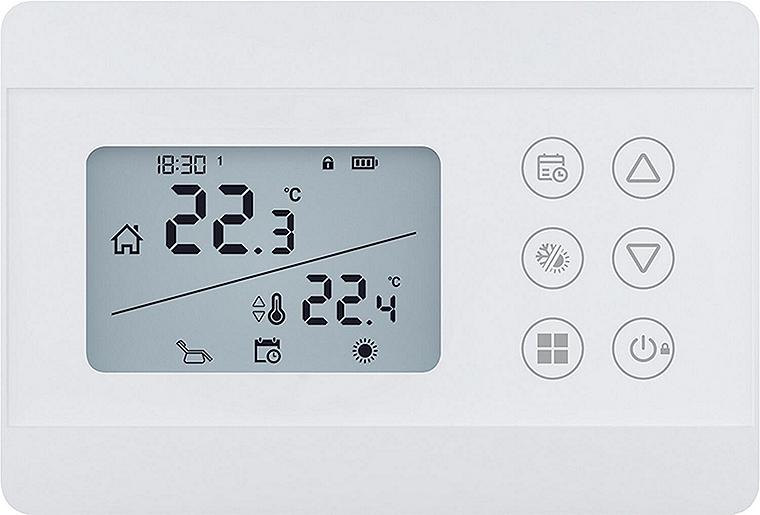 Raumthermostat Digital Imit Silver CR-W, kabelgebunden