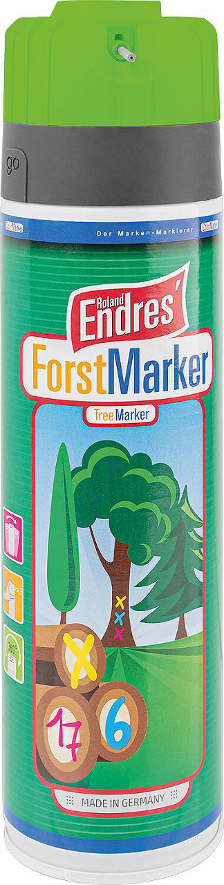 Markierspray leuchtend grün (KWF) Roland Endres Forst-Marker Ergo 360°, 500ml Sprühdose