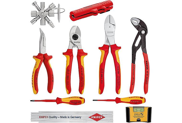 Elektrowerkzeug-Set KNIPEX 10-teilig Elektrowerkzeug-Set KNIPEX 10-teilig