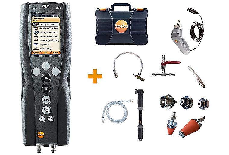 Druck- und Leckmengenmessgerät testo 324-Set Druck- und Leckmengenmessgerät testo 324-Set