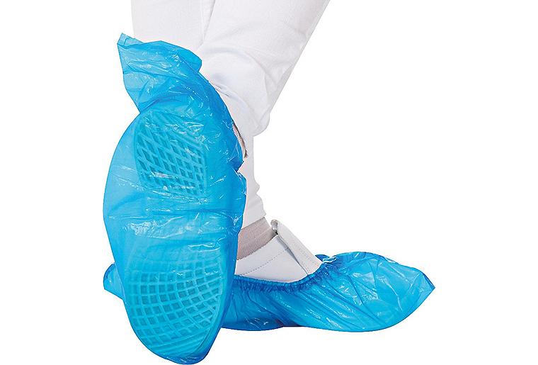 Überschuhe für Hygomat, weiß/blau | PP/CPE 70 Stk./Pack Überschuhe für Hygomat, weiß/blau | PP/CPE 70 Stk./Pack