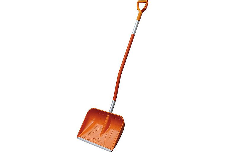 Schneeschaufel Cemo aus GFK kpl.mit ovalem Stiel und Alu- Kante