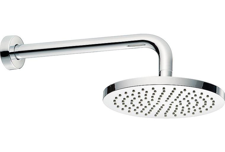 Kopfbrause Heinrichschulte Modern Ø 200 mm chrom inkl. Wandanschlussrohr Kopfbrause Heinrichschulte Modern Ø 200 mm chrom inkl. Wandanschlussrohr