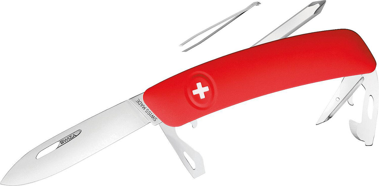 Taschenmesser SWIZA 690401 D04, Edelstahl 440A, rot~n~ Taschenmesser SWIZA 690401 D04, Edelstahl 440A, rot~n~