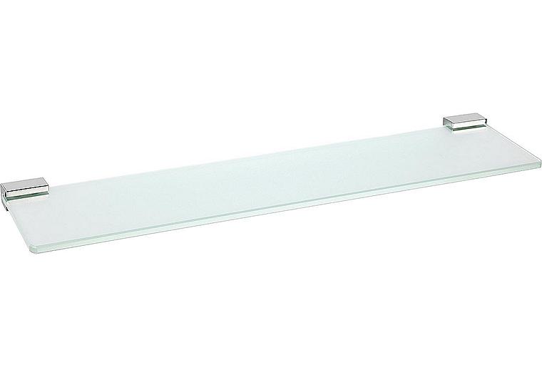 Ablagekonsole Eivor L=500 mm Glas satiniert Zink verchromt
