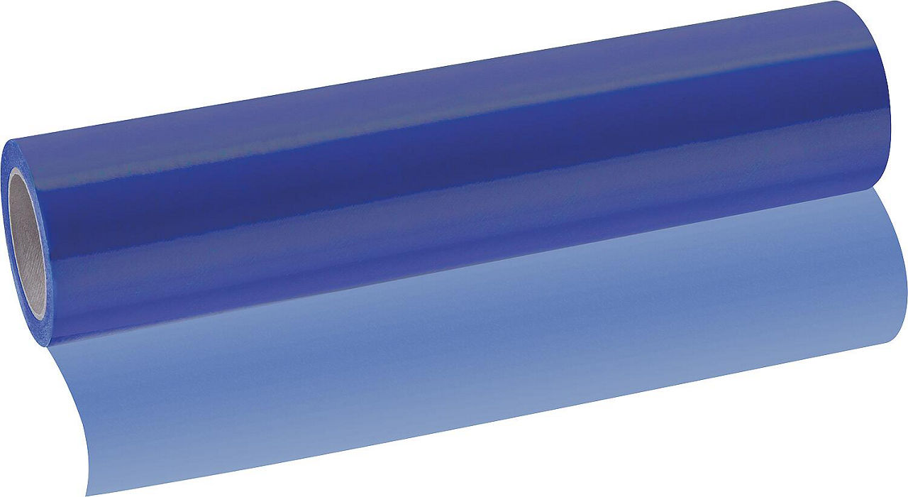 Glasschutzfolie blau 50 cm x 100 m,