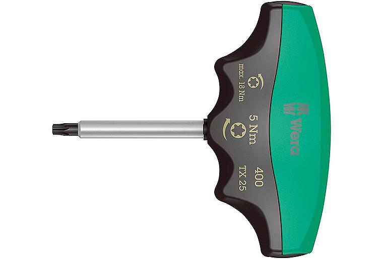 Drehmomentschraubendreher WERA mit T-Griff TORX® T25, 5,0 Nm Länge 60mm Drehmomentschraubendreher WERA mit T-Griff TORX® T25, 5,0 Nm Länge 60mm