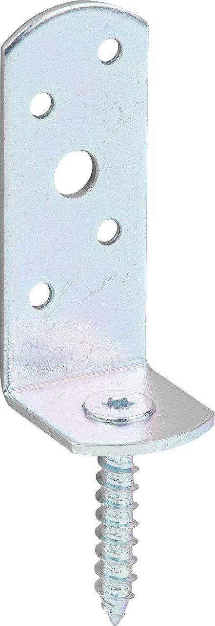 Flechtzaunhalter L-Form, 115x31,5mm, galvanisch verzinkt, dickschichtpassiviert Flechtzaunhalter L-Form, 115x31,5mm, galvanisch verzinkt, dickschichtpassiviert
