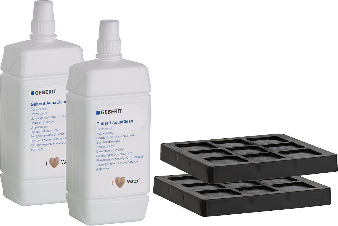 Set 2 Aktivkohlefilter/ Düsenreiniger für Geberit AquaClean, WC Komplettanlagen Set 2 Aktivkohlefilter/ Düsenreiniger für Geberit AquaClean, WC Komplettanlagen