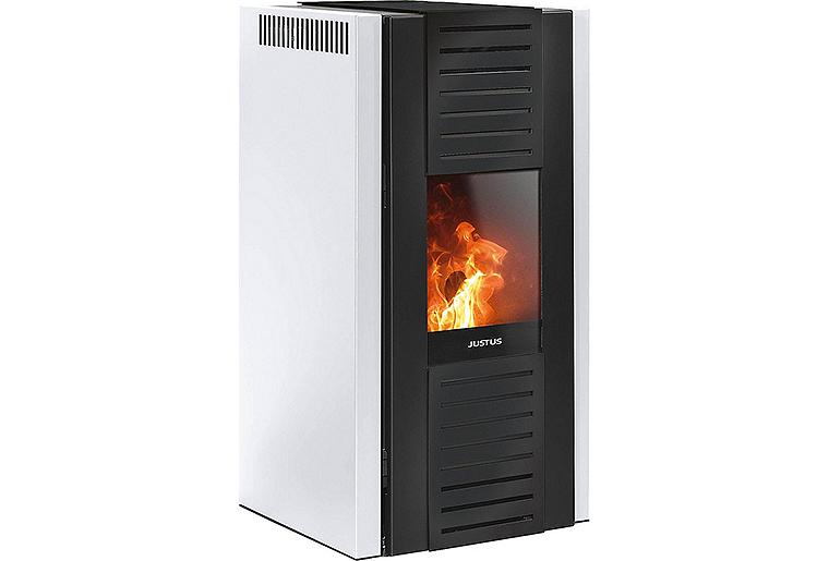 Pelletofen Justus Sirkos Seidenweiß, 6,0 KW