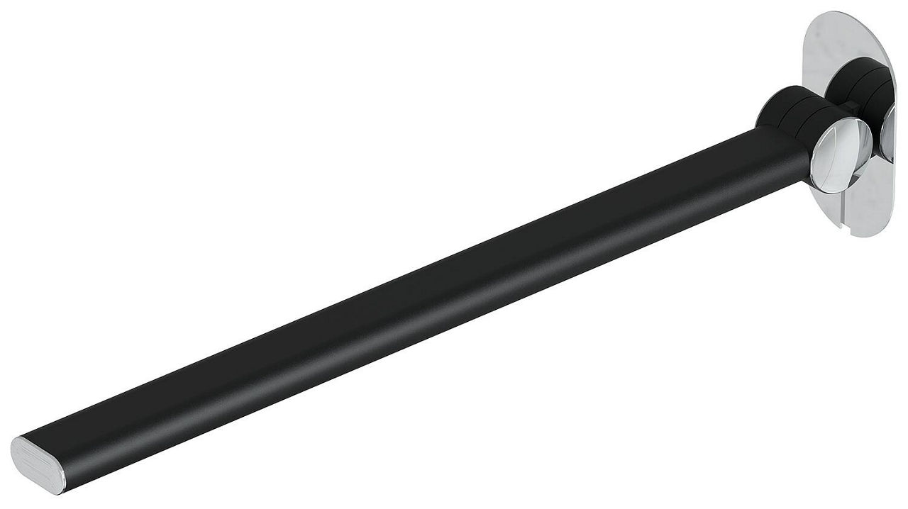 Stützklappgriff Elida 2.0 Schwarz matt Chrom BxHxT:30x60x750mm Stützklappgriff Elida 2.0 Schwarz matt Chrom BxHxT:30x60x750mm